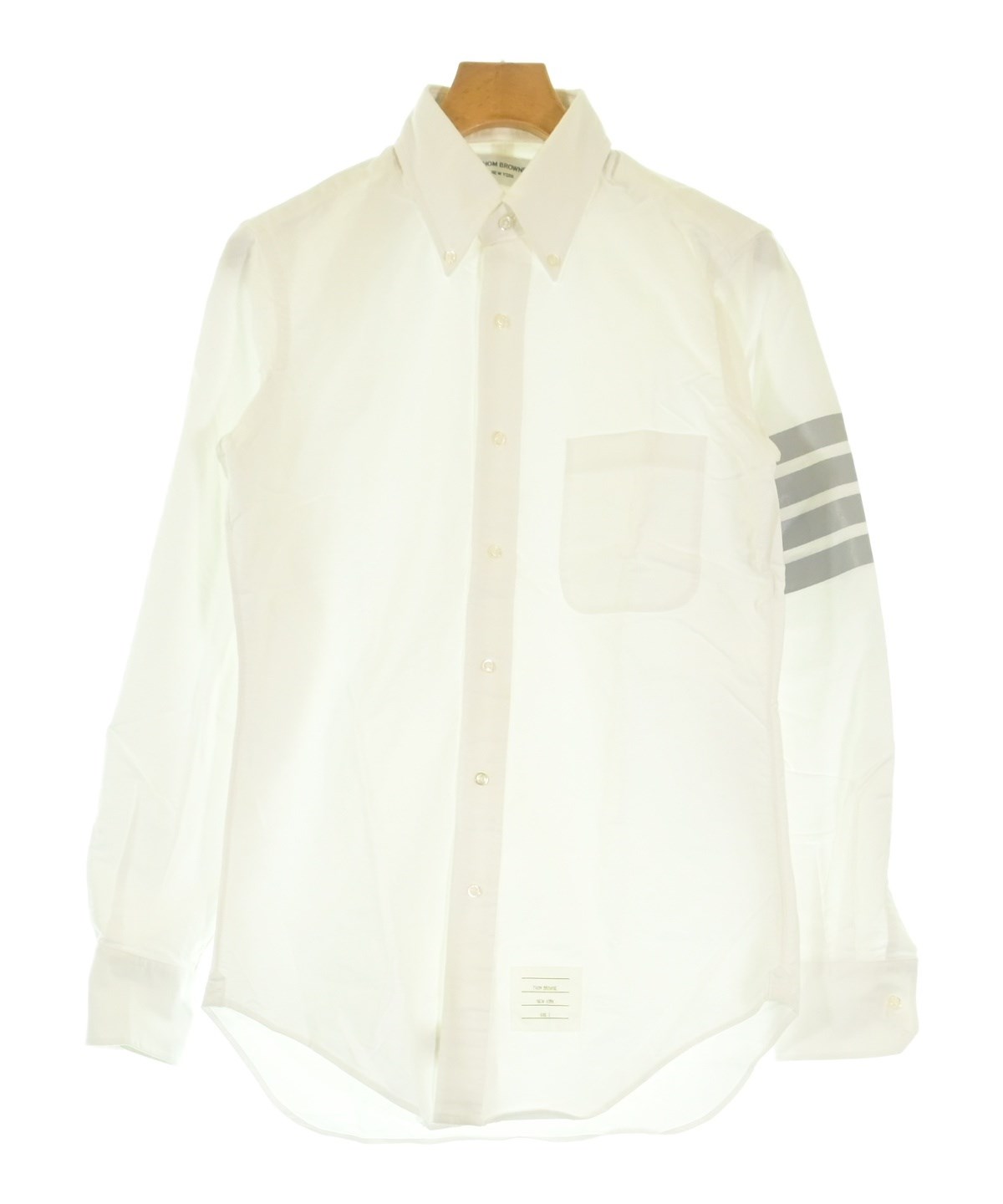 THOM BROWNE（トムブラウン）カジュアルシャツ 白 サイズ:2(M位