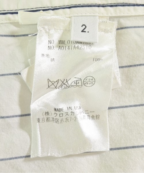 THOM BROWNE（トムブラウン）カジュアルシャツ 白 サイズ:2(M位) メンズ/2200612044067