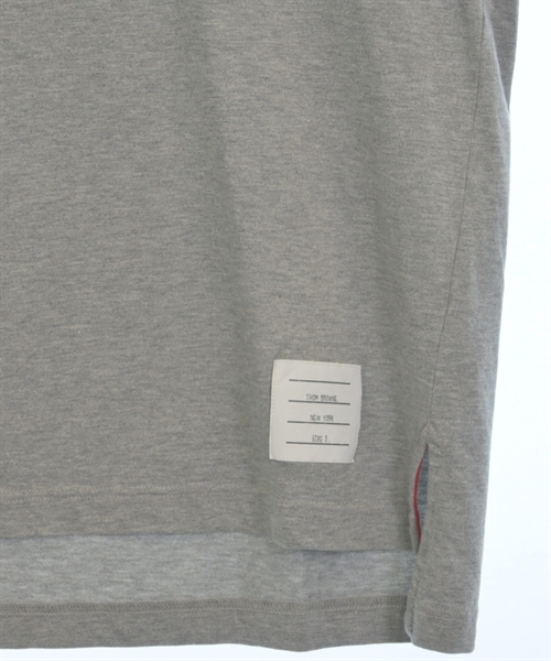 THOM BROWNE（トムブラウン）Tシャツ・カットソー グレー サイズ:3(L位) メンズ/2200601059126