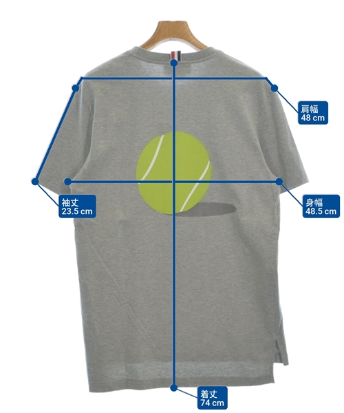 THOM BROWNE（トムブラウン）Tシャツ・カットソー グレー サイズ:3(L位) メンズ/2200601059126