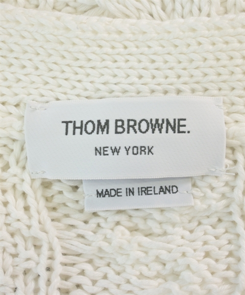 THOM BROWNE（トムブラウン）カーディガン 白 サイズ:1(S位) メンズ/2200601680030
