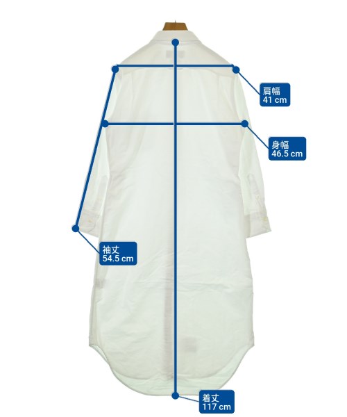 THOM BROWNE（トムブラウン）ワンピース 白 サイズ:44(L位) レディース/2200614100037