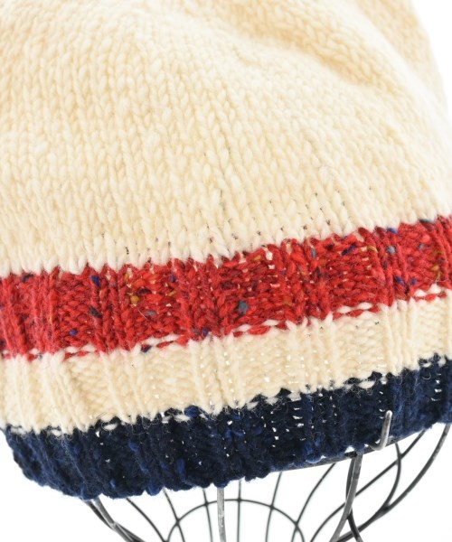 THOM BROWNE（トムブラウン）ニットキャップ・ビーニー 白 サイズ:- レディース/2200615037219