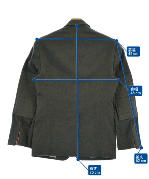 THOM BROWNE（トムブラウン）テーラードジャケット グレー サイズ:-(XS位) メンズ/2200617342014