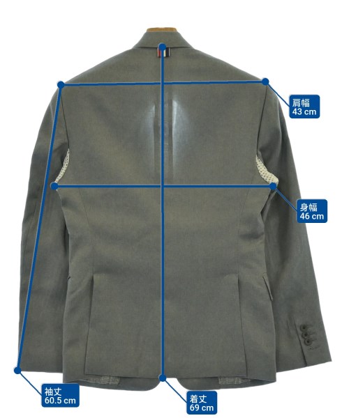 THOM BROWNE（トムブラウン）テーラードジャケット グレー サイズ:-(XS位) メンズ/2200617342021