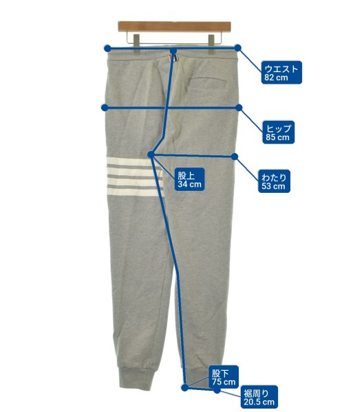 THOM BROWNE（トムブラウン）スウェットパンツ グレー サイズ:-(M位) メンズ/2200619061098