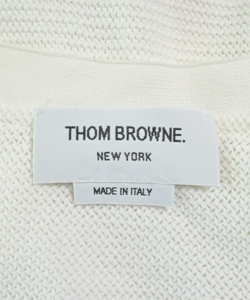 THOM BROWNE（トムブラウン）カーディガン 白 サイズ:0(XS位) メンズ/2200620646017