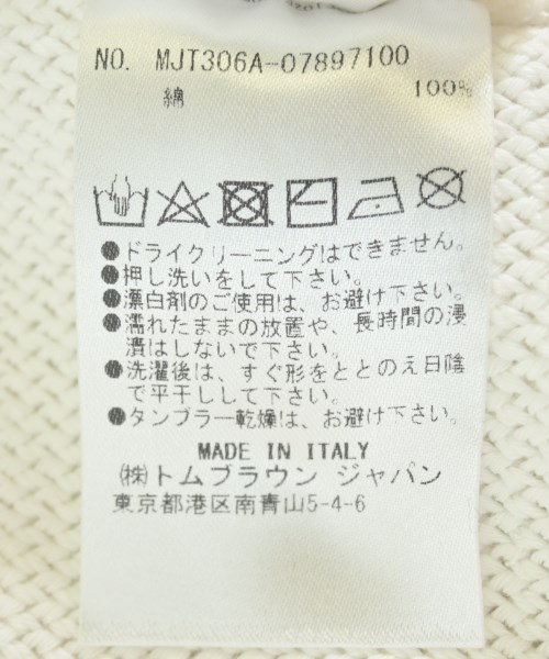 THOM BROWNE（トムブラウン）カーディガン 白 サイズ:0(XS位) メンズ/2200620646017
