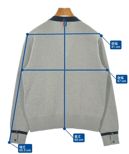 THOM BROWNE（トムブラウン）カーディガン グレー サイズ:0(XS位) メンズ/2200620646024