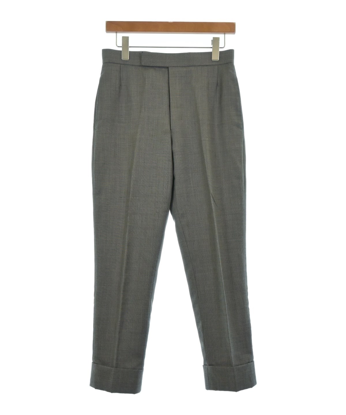 トムブラウン　スラックスパンツ　グレー　38 THOM BROWNE（トムブラウン）スラックス グレー サイズ:00(XS位