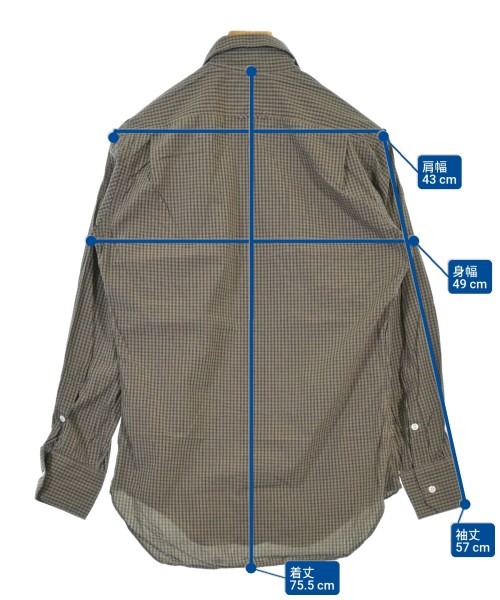 THOM BROWNE（トムブラウン）カジュアルシャツ ベージュ サイズ:-(S位) メンズ/2200670155040