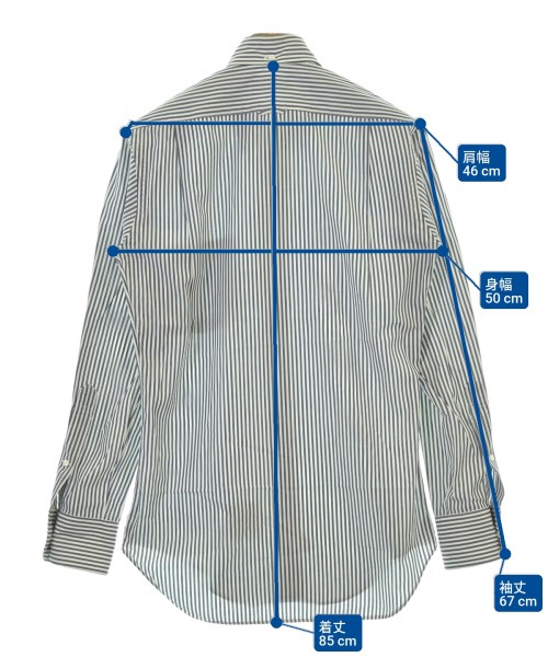 THOM BROWNE（トムブラウン）カジュアルシャツ 紺 サイズ:1(S位) メンズ/2200674071018