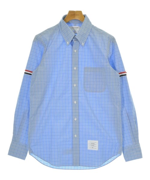 THOM BROWNE(トムブラウン)カジュアルシャツ 青 サイズ:1(S位)/2200677460109
