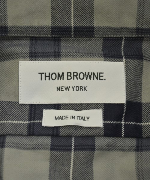 THOM BROWNE（トムブラウン）カジュアルシャツ グレー サイズ:1(S位) メンズ/2200677460116