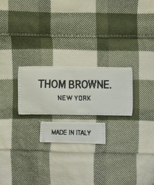 THOM BROWNE（トムブラウン）カジュアルシャツ カーキ サイズ:3(L位) メンズ/2200677460123