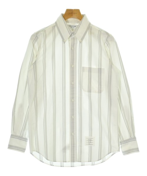 THOM BROWNE(トムブラウン)カジュアルシャツ 白 サイズ:0(XS位)/2200677460130