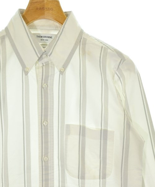 THOM BROWNE（トムブラウン）カジュアルシャツ 白 サイズ:0(XS位) メンズ/2200677460130