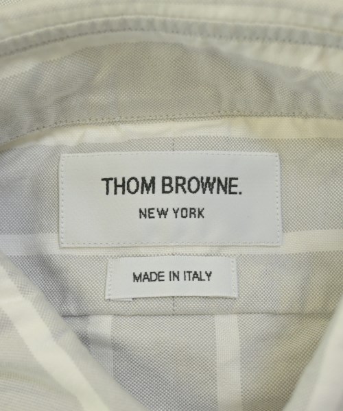THOM BROWNE（トムブラウン）カジュアルシャツ グレー サイズ:0(XS位) メンズ/2200677460147