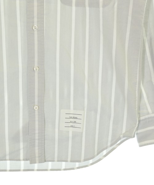 THOM BROWNE（トムブラウン）カジュアルシャツ グレー サイズ:0(XS位) メンズ/2200677460147