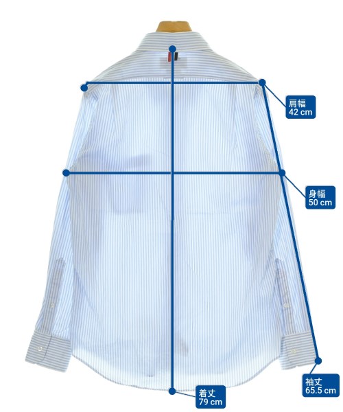 THOM BROWNE（トムブラウン）カジュアルシャツ 青 サイズ:2(M位) メンズ/2200677460154
