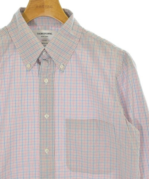THOM BROWNE（トムブラウン）カジュアルシャツ ピンク サイズ:0(XS位) メンズ/2200677460178