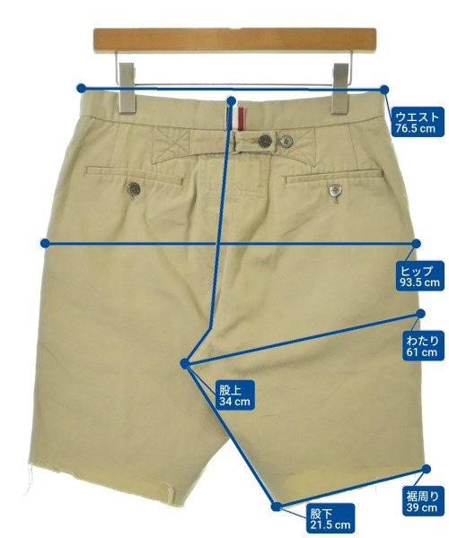 THOM BROWNE（トムブラウン）ショートパンツ ベージュ サイズ:1(S位) メンズ/2200678189023