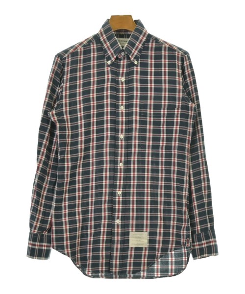 THOM BROWNE(トムブラウン)カジュアルシャツ 紺 サイズ:1(S位)/2200679448112
