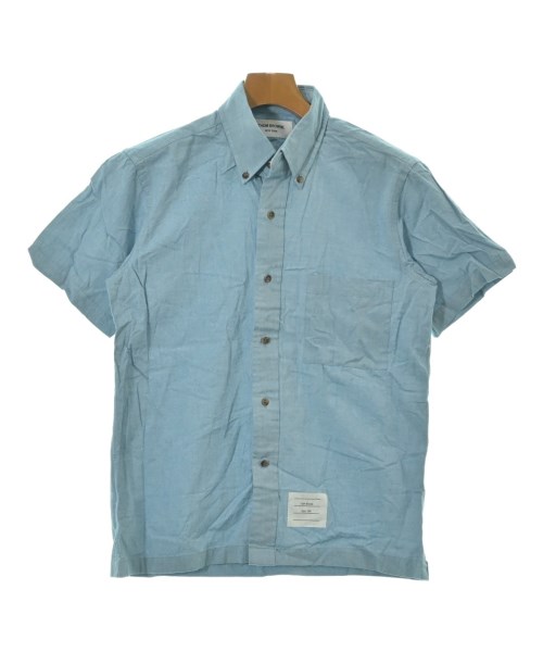 THOM BROWNE(トムブラウン)カジュアルシャツ 青 サイズ:1(S位)/2200678975367