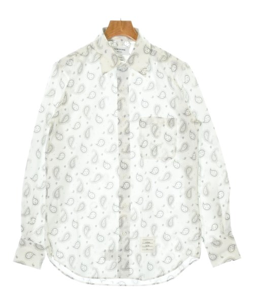 THOM BROWNE(トムブラウン)カジュアルシャツ 白 サイズ:1(S位)/2200679712039