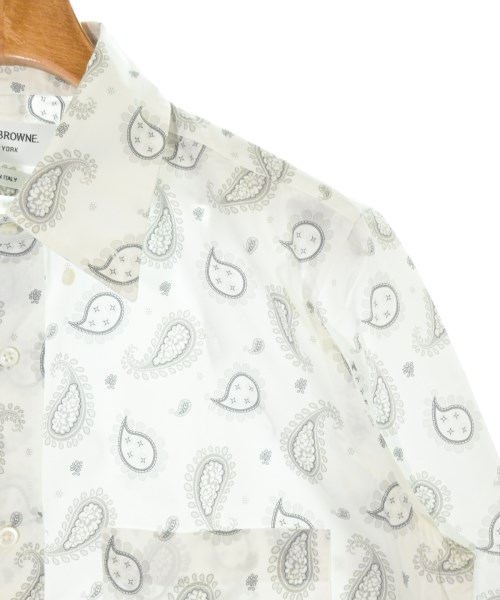 THOM BROWNE（トムブラウン）カジュアルシャツ 白 サイズ:1(S位) メンズ/2200679712039