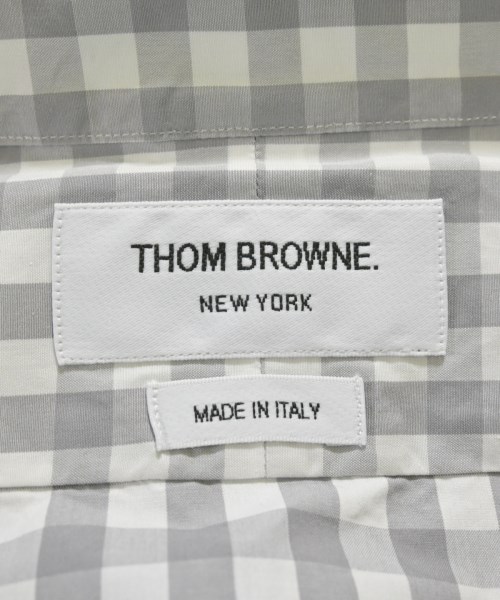 THOM BROWNE（トムブラウン）カジュアルシャツ グレー サイズ:0(XS位) メンズ/2200679712046
