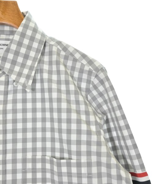 THOM BROWNE（トムブラウン）カジュアルシャツ グレー サイズ:0(XS位) メンズ/2200679712046