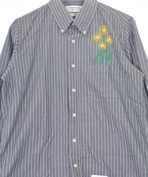 THOM BROWNE（トムブラウン）カジュアルシャツ グレー サイズ:3(L位) メンズ/2200678853023