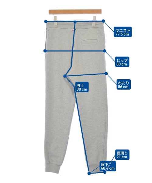 THOM BROWNE（トムブラウン）スウェットパンツ グレー サイズ:0(XS位) メンズ/2200680275035