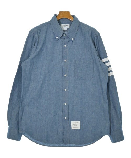 THOM BROWNE(トムブラウン)カジュアルシャツ 青 サイズ:4(XL位)/2200681110014