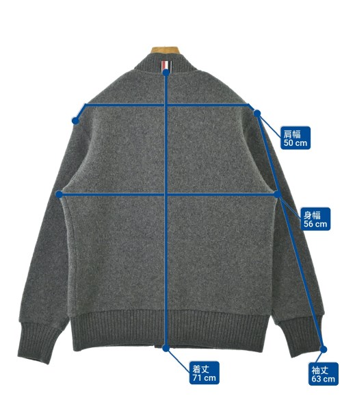 THOM BROWNE（トムブラウン）カーディガン グレー サイズ:1(S位) メンズ/2200698068018
