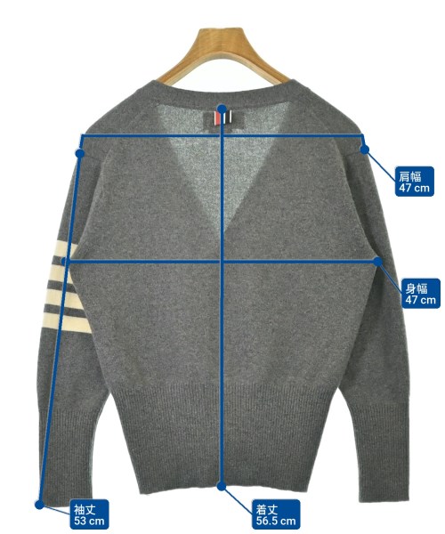 THOM BROWNE（トムブラウン）カーディガン グレー サイズ:2(M位) メンズ/2200698178052