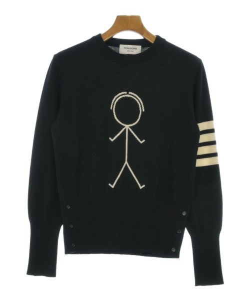 THOM BROWNE(トムブラウン)ニット・セーター 黒 サイズ:0(XS位)/2200655274056