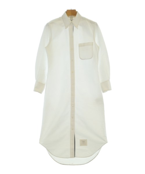 THOM BROWNE(トムブラウン)シャツワンピース 白 サイズ:38(S位)/2200657124014