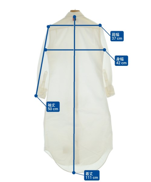 THOM BROWNE（トムブラウン）シャツワンピース 白 サイズ:38(S位) レディース/2200657124014