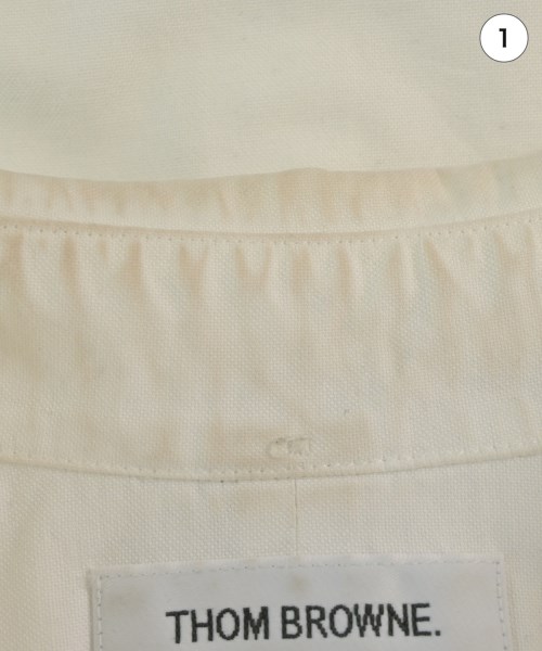 THOM BROWNE（トムブラウン）シャツワンピース 白 サイズ:38(S位) レディース/2200657124014