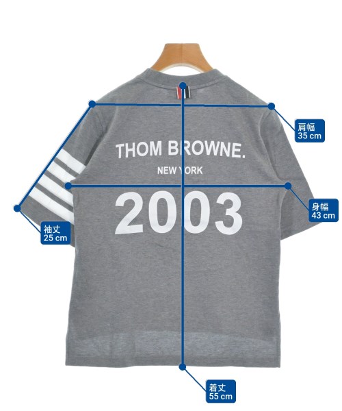 THOM BROWNE（トムブラウン）Tシャツ・カットソー グレー サイズ:36(XS位) レディース/2200657209148