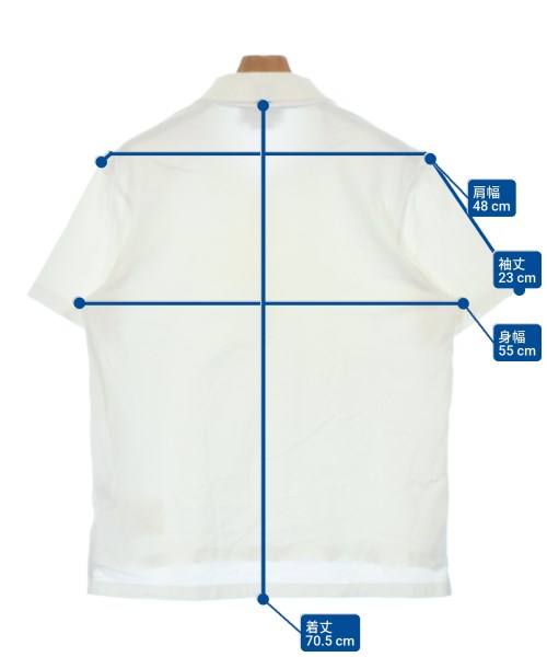 THOM BROWNE（トムブラウン）ポロシャツ 白 サイズ:3(L位) メンズ/2200657706036