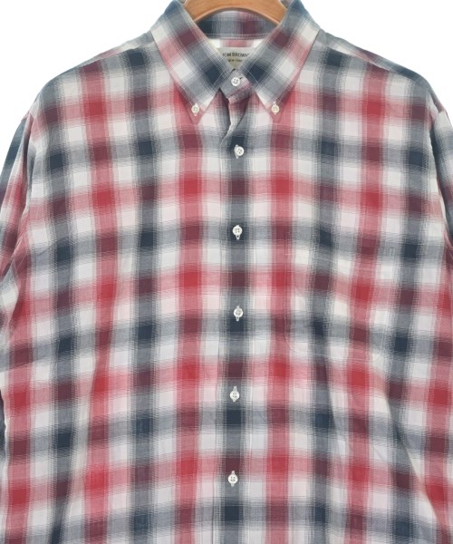 THOM BROWNE（トムブラウン）カジュアルシャツ 赤 サイズ:5(XXL位) メンズ/2200659950086