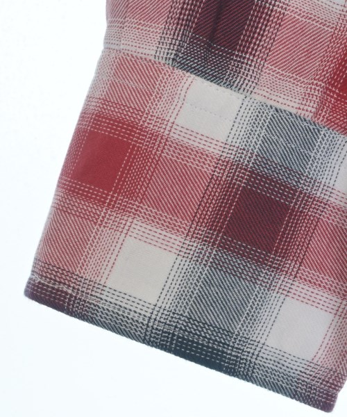 THOM BROWNE（トムブラウン）カジュアルシャツ 赤 サイズ:5(XXL位) メンズ/2200659950086