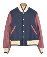 THOM BROWNE（トムブラウン）スタジャン 紺 サイズ:0(S位) メンズ/2200660779041