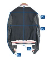 THOM BROWNE（トムブラウン）スタジャン 紺 サイズ:0(XS位) メンズ/2200660779065