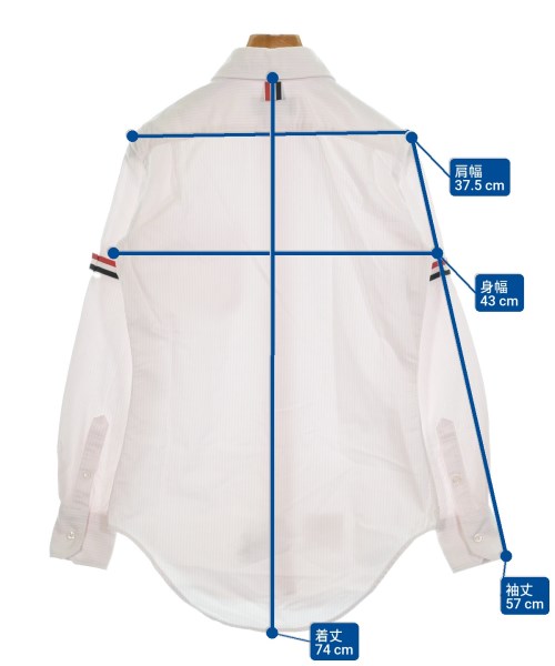THOM BROWNE（トムブラウン）ドレスシャツ ピンク サイズ:36(XS位) レディース/2200661887080