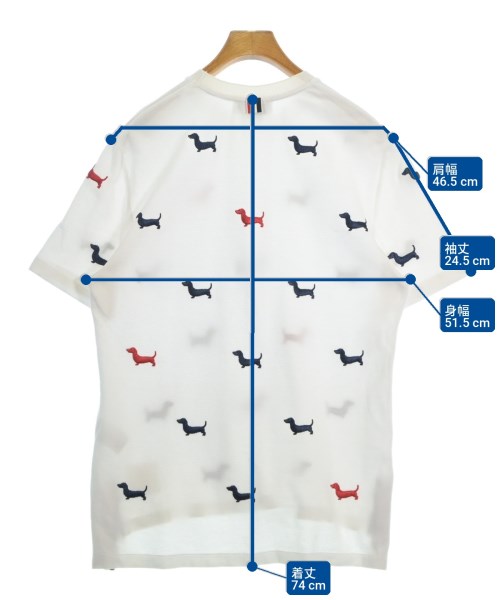 THOM BROWNE（トムブラウン）Tシャツ・カットソー 白 サイズ:2(M位) メンズ/2200713954081