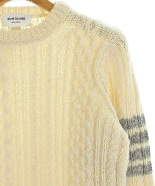 THOM BROWNE（トムブラウン）ニット・セーター 白 サイズ:1(S位) メンズ/2200717231065